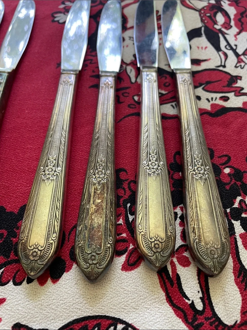 Set of 8 antique William Rogers Dinner Knives